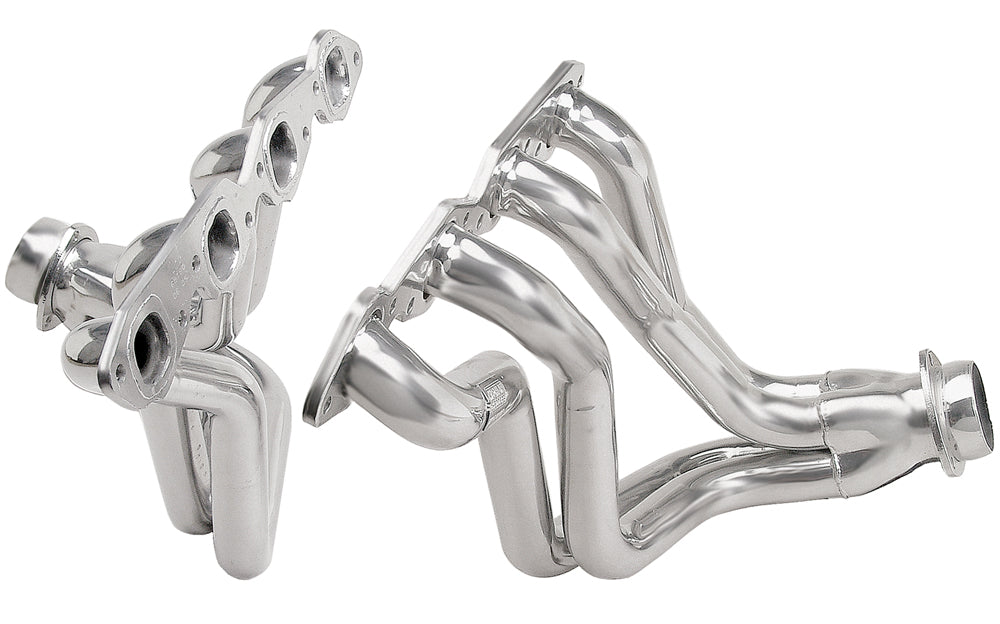 Hedman Hedders 68186 Silver Long-Tube Headers for 1958-64 GM X-Frame Cars with 396-502 for Select Chevrolet Bel Air, Chevrolet Biscayne, Chevrolet Brookwood, Chevrolet Del Ray, Chevrolet Impala