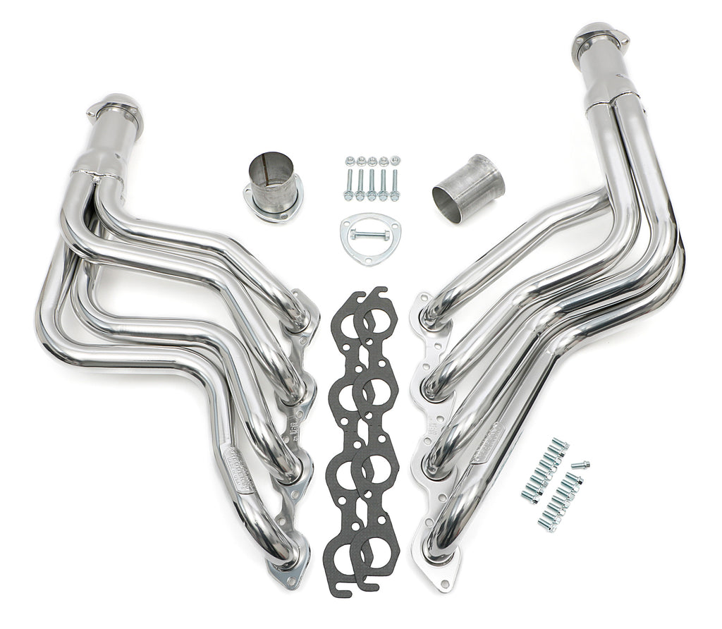 Hedman Hedders 68196 Silver Long-tube Headers For 64-77 Chevelle, 67-69 Camaro 396-502 for Select Chevrolet Bel Air, Chevrolet Biscayne, Chevrolet Brookwood, Chevrolet Camaro, Chevrolet Caprice, Chevrolet Chevy II, Chevrolet El Camino, Chevrolet Impala,
