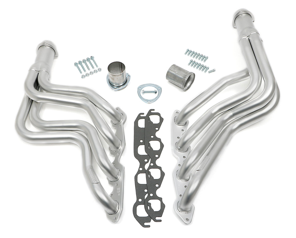 Hedman Hedders 68198 H.D. Silver Long-tube Headers For 64-77 Chevelle with 396-502 for Select Chevrolet Bel Air, Chevrolet Biscayne, Chevrolet Brookwood, Chevrolet Camaro, Chevrolet Caprice, Chevrolet Chevy II, Chevrolet El Camino, Chevrolet Impala,