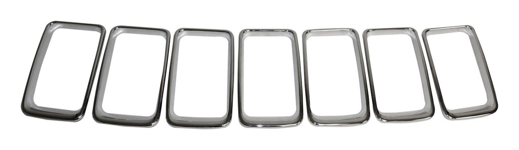 Crown Automotive Jeep Replacement 68227779AA Polished Chrome Grille Insert Set for 2014-2016 Jeep WK Grand Cherokee