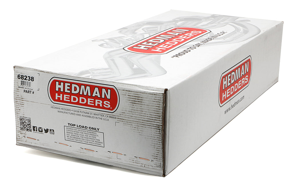 Hedman Hedders 68238 HD Silver Long-Tube Headers for 1959-64 GM X-Frame Cars with 283-400 for Select Chevrolet Bel Air, Chevrolet Biscayne, Chevrolet Brookwood, Chevrolet Del Ray, Chevrolet Impala