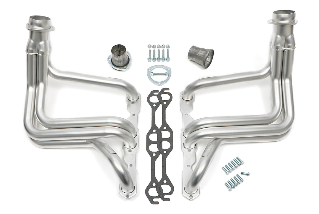 Hedman Hedders 68238 HD Silver Long-Tube Headers for 1959-64 GM X-Frame Cars with 283-400 for Select Chevrolet Bel Air, Chevrolet Biscayne, Chevrolet Brookwood, Chevrolet Del Ray, Chevrolet Impala
