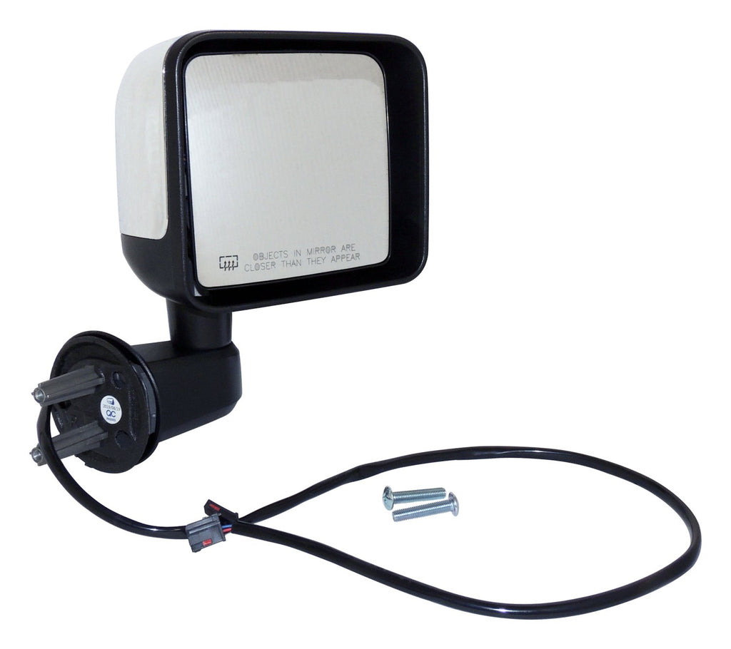 Crown Automotive Jeep Replacement 68249844AC Right Power, Heated, Manual Folding Mirror for 15-18 Jeep JK Wrangler LHD