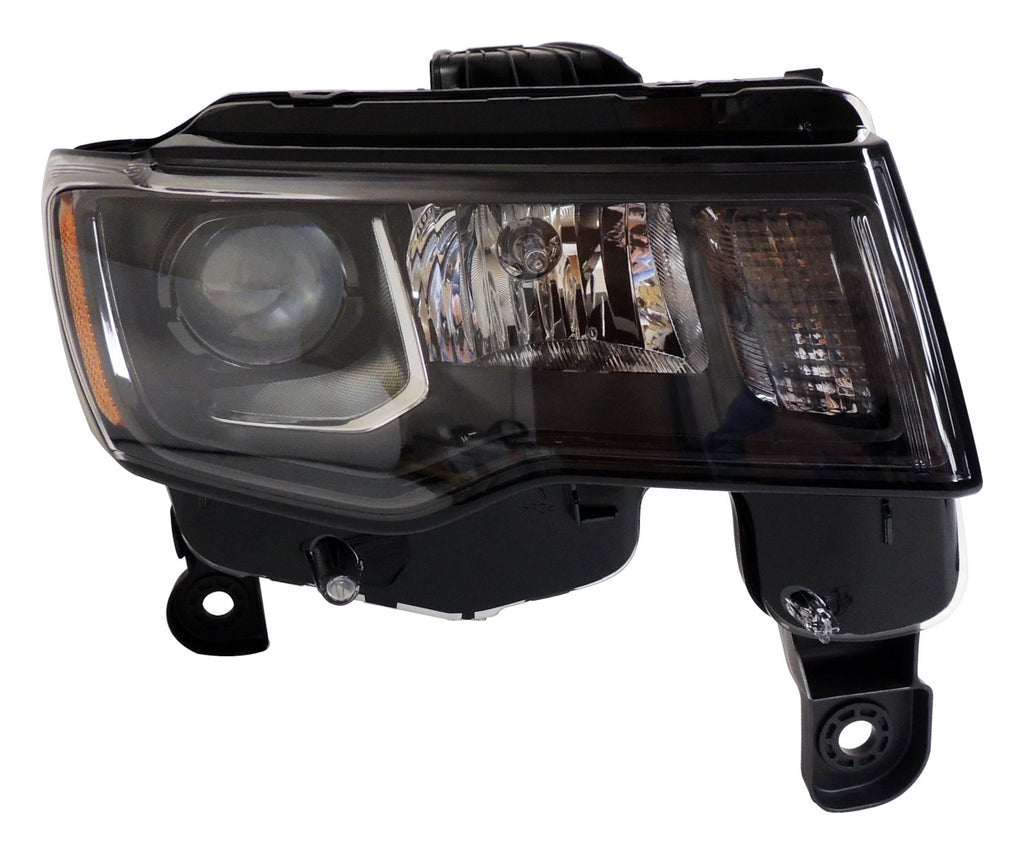 Crown Automotive Jeep Replacement 68266646AD Right Headlight Assembly for 2016-2022 Jeep WK Grand Cherokee w/ Halogen Bulbs