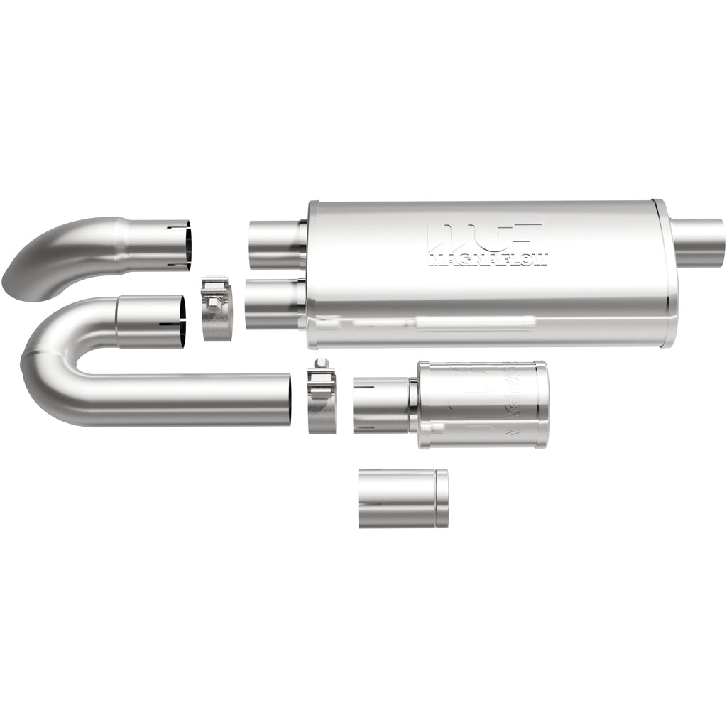 MagnaFlow Exhaust Products 14009 Universal xMOD Performance Muffler; 3in. Offset/Dual; 5x18x8 Body