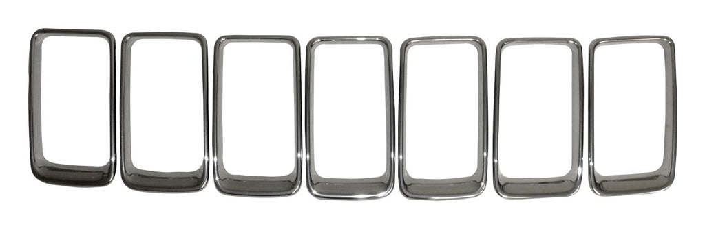 Crown Automotive Jeep Replacement 68285652AA Brushed Platinum Grille Insert Set for 2015-2016 Jeep WK Grand Cherokee