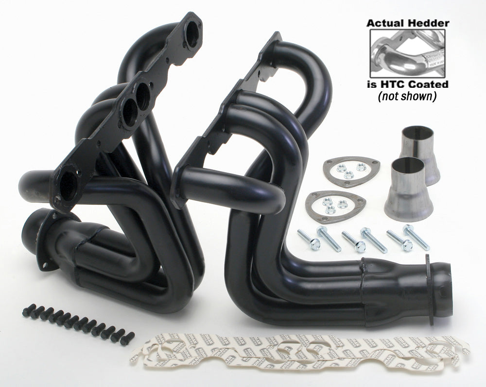 Hedman Hedders 68286 Silver Long-Tube Headers For '63-82 Corvette 283-400 w/Side-Pipes for Select Chevrolet Corvette