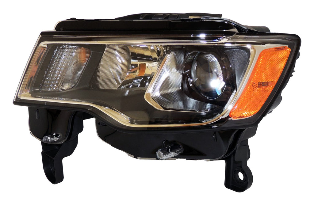Crown Automotive Jeep Replacement 68289235AD Left Headlight Assembly for 2017-2022 Jeep WK Grand Cherokee w/ Halogen Bulbs