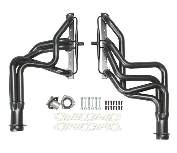 Hedman Hedders 68291 Silver Long-Tube EO Headers For '64-77 Chevelle 283-400 w/A.I.R. for Select Chevrolet Bel Air, Chevrolet Biscayne, Chevrolet Brookwood, Chevrolet Caprice, Chevrolet Chevelle, Chevrolet El Camino, Chevrolet Impala, Chevrolet Monte