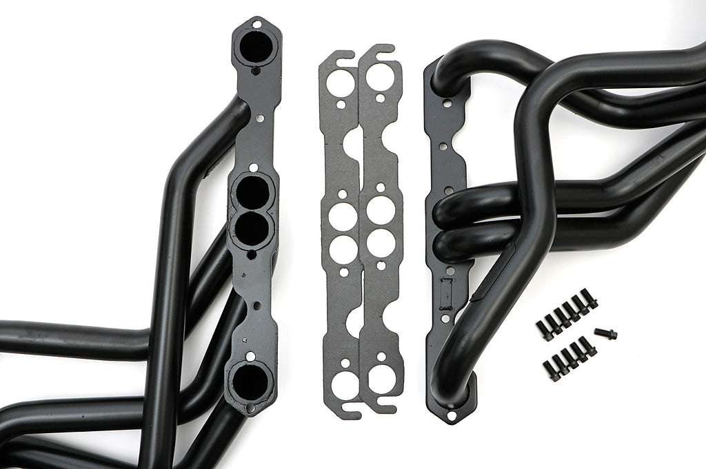 Hedman Hedders 68297 Silver Long-Tube EO Headers For '64-77 Chevelle 283-400 No A.I.R. for Select Chevrolet Bel Air, Chevrolet Brookwood, Chevrolet Caprice, Chevrolet Chevelle, Chevrolet El Camino, Chevrolet Impala, Chevrolet Malibu, Chevrolet Monte Carlo