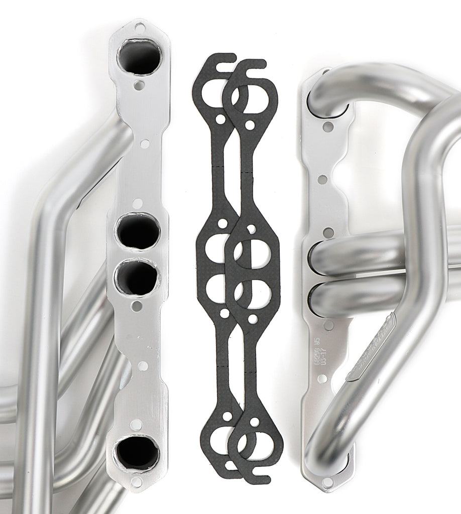 Hedman Hedders 68298 HD Silver 1-5/8 in Long-Tube Headers For 64-77 Chevelle w/283-400 for Select Chevrolet Bel Air, Chevrolet Brookwood, Chevrolet Caprice, Chevrolet Chevelle, Chevrolet El Camino, Chevrolet Impala, Chevrolet Malibu, Chevrolet Monte Carlo