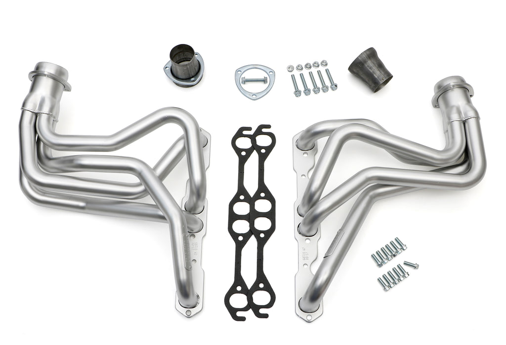 Hedman Hedders 68318 HD Silver Long-Tube Headers For 78-87 GM G-Body Cars with 283-400 for Select Buick Regal, Buick Skylark, Chevrolet El Camino, Chevrolet Malibu, Chevrolet Monte Carlo, Oldsmobile Cutlass, Pontiac Grand Prix