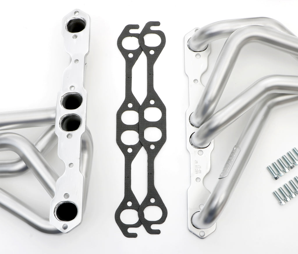 Hedman Hedders 68318 HD Silver Long-Tube Headers For 78-87 GM G-Body Cars with 283-400 for Select Buick Regal, Buick Skylark, Chevrolet El Camino, Chevrolet Malibu, Chevrolet Monte Carlo, Oldsmobile Cutlass, Pontiac Grand Prix