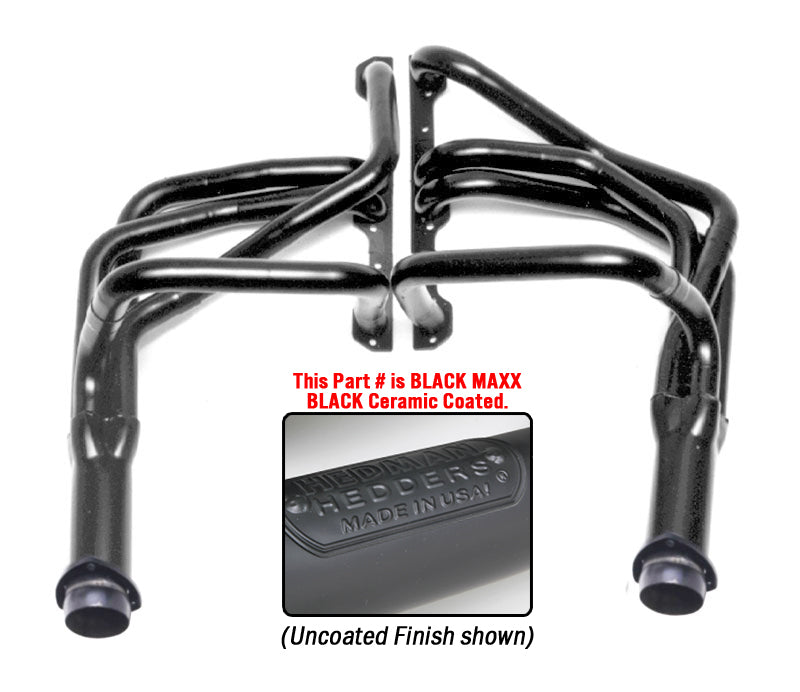 Hedman Hedders 68343 Black Long-Tube Swap Headers For 283-400 in 1971-77 Vega, Monza for Select Chevrolet Monza, Oldsmobile Starfire