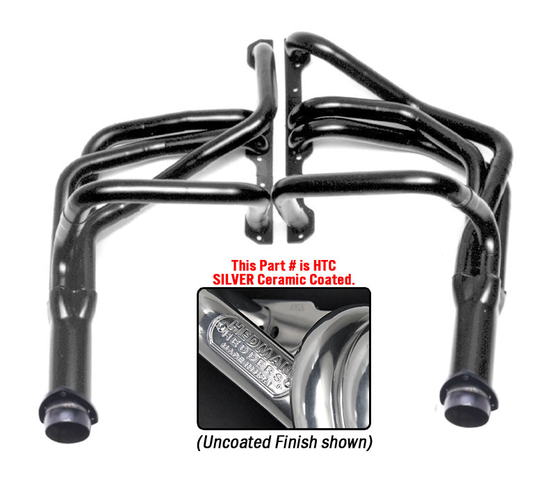 Hedman Hedders 68346 Silver Long-Tube Swap Headers For 283-400 in 1971-77 Vega, Monza for Select Chevrolet Monza, Oldsmobile Starfire