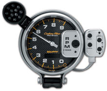 Load image into Gallery viewer, AutoMeter 6835 GAUGE, TACH, 5", 9K RPM, PRO-STOCK PEDESTAL W/ SUPER LITE &amp; PK MEM, CARBON FIBER