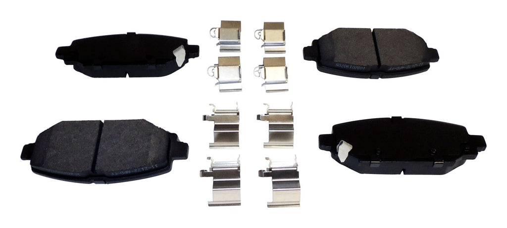 Crown Automotive Jeep Replacement 68385238AA Rear Brake Pad Set for 2018-2020 Jeep JL Wrangler w/ 12.9" Rear Brake Rotors