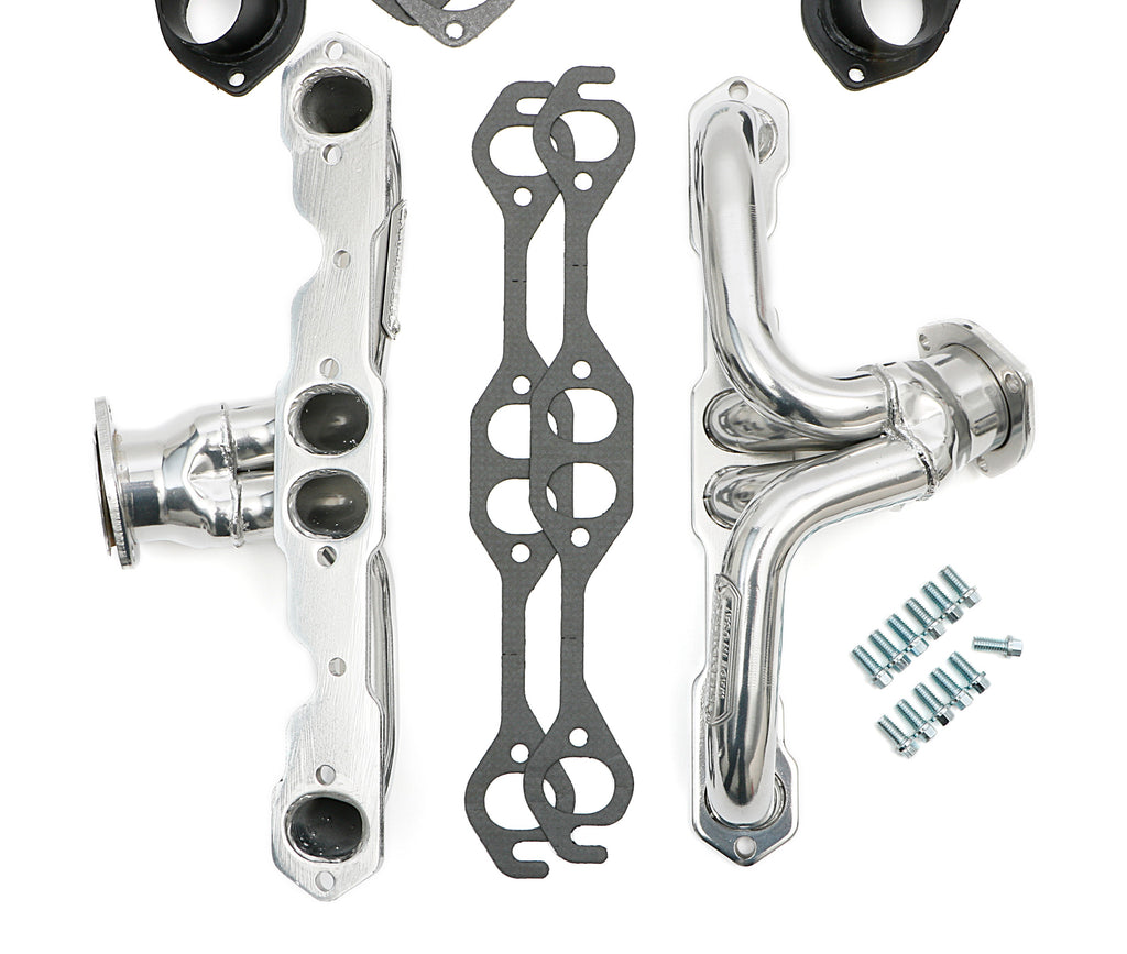 Hedman Hedders 68396 Silver Super-Short Headers For 67-81 Camaro/64-77 A-Body, 283-400 for Select Chevrolet Camaro, Chevrolet Chevelle, Chevrolet El Camino