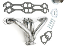 Load image into Gallery viewer, Hedman Hedders 68406 Silver 1-5/8 in. Block Hugger Headers For SB Chevy w/Angle-Plugs
