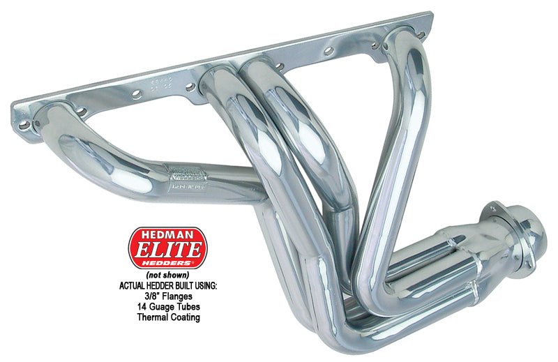 Hedman Hedders 68448 H.D. Silver Long-Tube Headers For 1984-91 Corvette with 283-400 for Select Chevrolet Corvette