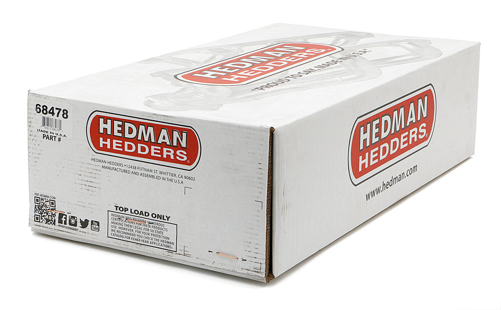 Hedman Hedders 68478 HD Silver Mid-Length Headers For '82-92 Chevy Camaro with 283-400 for Select Chevrolet Camaro, Pontiac Firebird