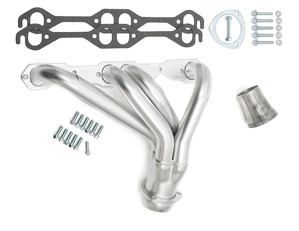 Hedman Hedders 68478 HD Silver Mid-Length Headers For '82-92 Chevy Camaro with 283-400 for Select Chevrolet Camaro, Pontiac Firebird