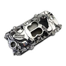 Load image into Gallery viewer, Performer-2-O-Manifold-For-1965-90-BB-Chevy-Oval-Port-Heads,-Chrome-Plasma