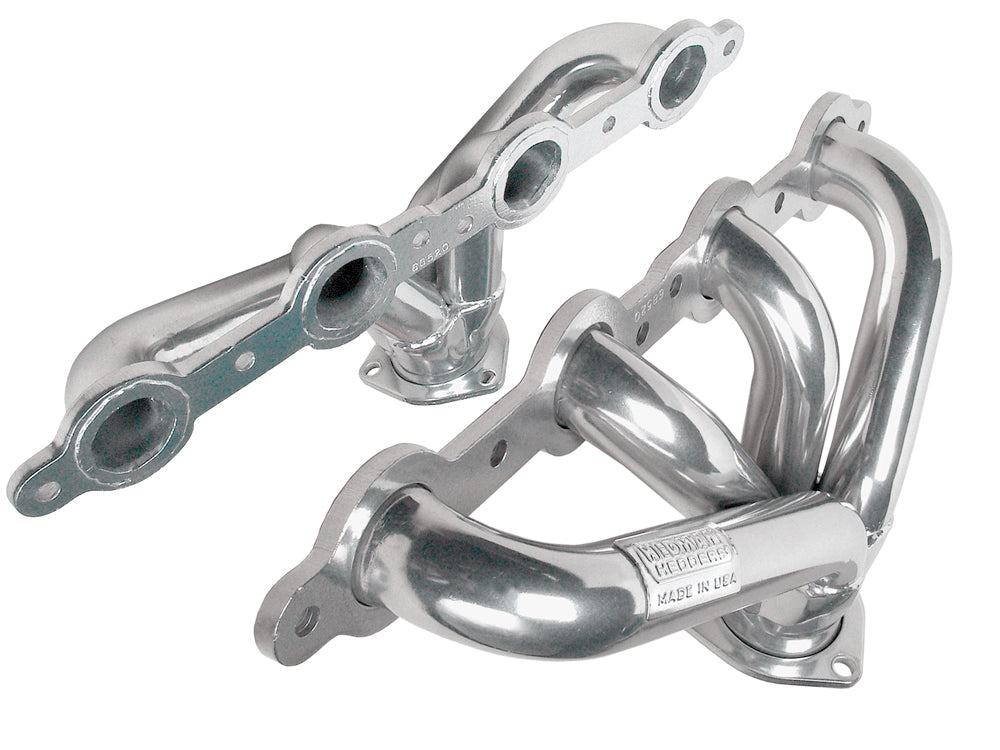 Hedman Hedders 68526 Silver Hedman Block Hugger Street Rod Headers For GM LS Engines