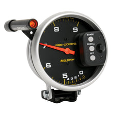 Load image into Gallery viewer, AutoMeter 6852 GAUGE, TACH, 5", 9K RPM, PEDESTAL DUAL RANGE W/ QUICK LITE &amp; PEAK MEM, PRO-COMP