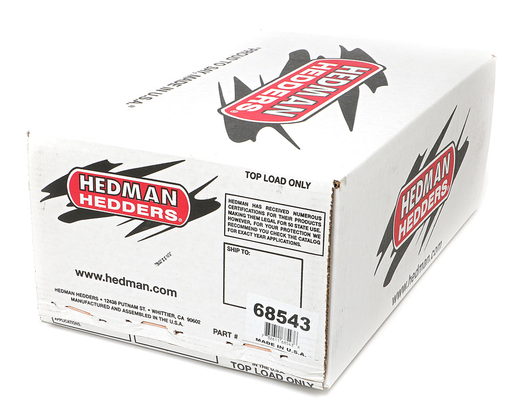 Hedman Hedders 68543 Black Mid-Length LS Swap Headers For 1964-67 GM A-Body Cars for Select Chevrolet Bel Air, Chevrolet One-Fifty Series, Chevrolet Two-Ten Series