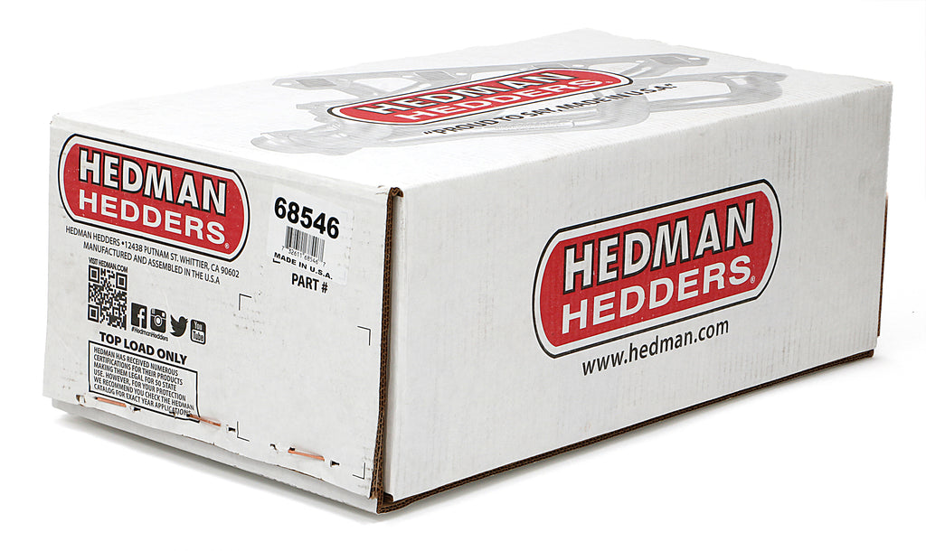 Hedman Hedders 68546 Silver Mid-Length LS Swap Headers For 1964-67 GM A-Body Cars for Select Chevrolet Bel Air, Chevrolet One-Fifty Series, Chevrolet Two-Ten Series