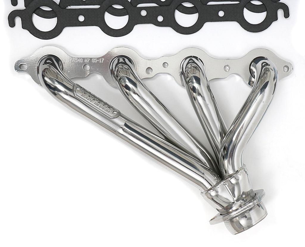 Hedman Hedders 68546 Silver Mid-Length LS Swap Headers For 1964-67 GM A-Body Cars for Select Chevrolet Bel Air, Chevrolet One-Fifty Series, Chevrolet Two-Ten Series
