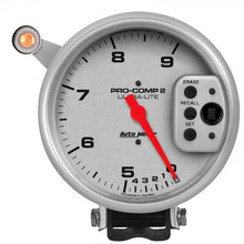 Load image into Gallery viewer, AutoMeter 6854 GAUGE, TACH, 5", 9K RPM, PEDESTAL W/ QUICK LITE, DUAL RANGE W/PEAK MEMORY, UL