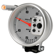 Load image into Gallery viewer, AutoMeter 6854 GAUGE, TACH, 5", 9K RPM, PEDESTAL W/ QUICK LITE, DUAL RANGE W/PEAK MEMORY, UL