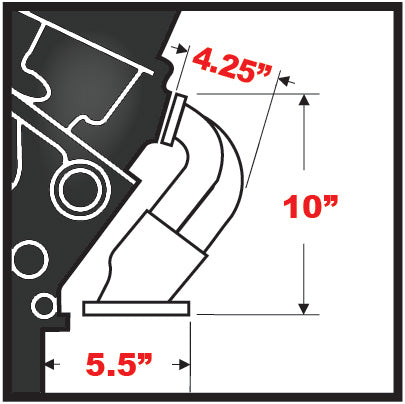 Hedman Hedders 68566 Silver 1-5/8 in. Block Hugger Headers For 283-400 SB Chevy Engine