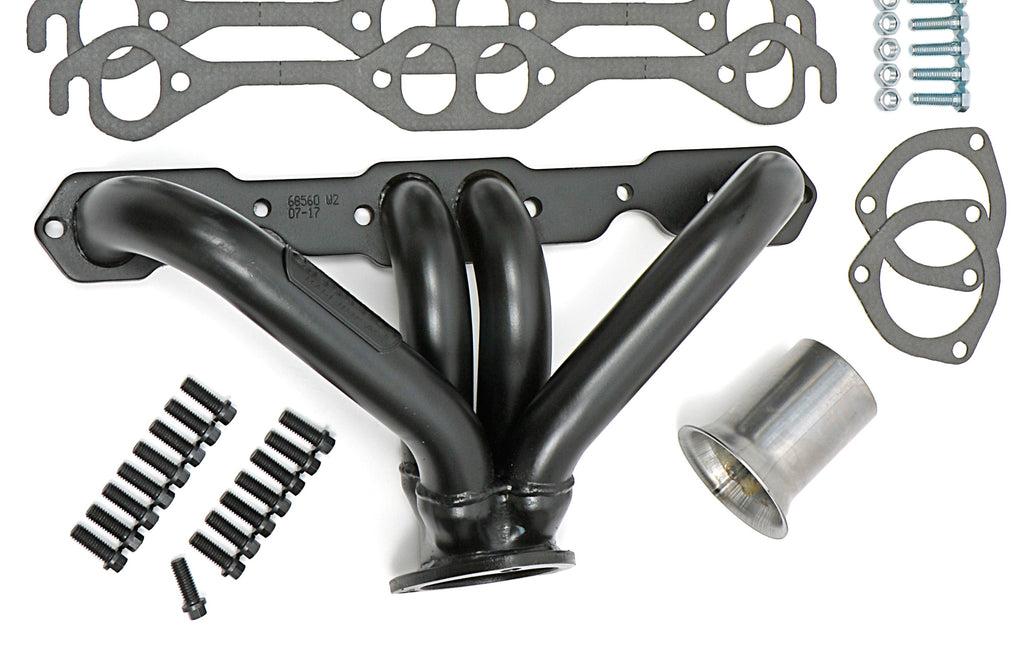 Hedman Hedders 68560 1-5/8 in. Block Hugger Headers For 283-400 SB Chevy Engines
