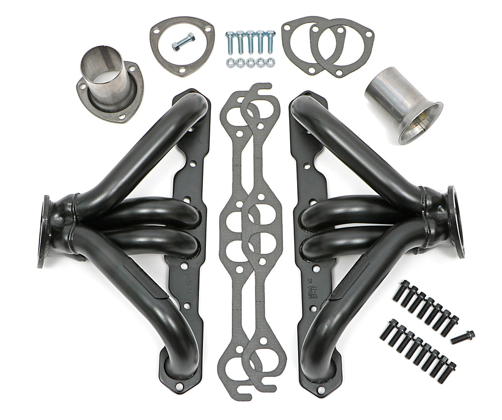 Hedman Hedders 68560 1-5/8 in. Block Hugger Headers For 283-400 SB Chevy Engines