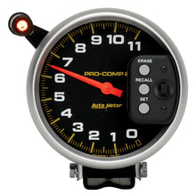 Load image into Gallery viewer, AutoMeter 6857 GAUGE, TACH, 5", 11K RPM, PEDESTAL W/ QUICK LITE &amp; PEAK MEMORY, PRO-COMP