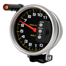 Load image into Gallery viewer, AutoMeter 6857 GAUGE, TACH, 5", 11K RPM, PEDESTAL W/ QUICK LITE &amp; PEAK MEMORY, PRO-COMP