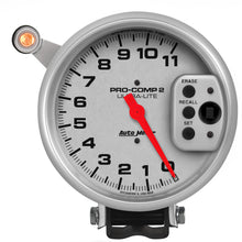 Load image into Gallery viewer, AutoMeter 6858 GAUGE, TACH, 5", 11K RPM, PEDESTAL W/ QUICK LITE, W/PEAK MEMORY, ULTRA-LITE