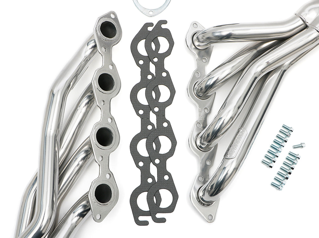 Hedman Hedders 68616 Silver Mid-Length Headers For 67-81 Camaro, 68-77 A-Body 396-502 for Select Chevrolet Bel Air, Chevrolet Biscayne, Chevrolet Brookwood, Chevrolet Camaro, Chevrolet Caprice, Chevrolet Chevelle, Chevrolet Chevy II, Chevrolet El Camino,