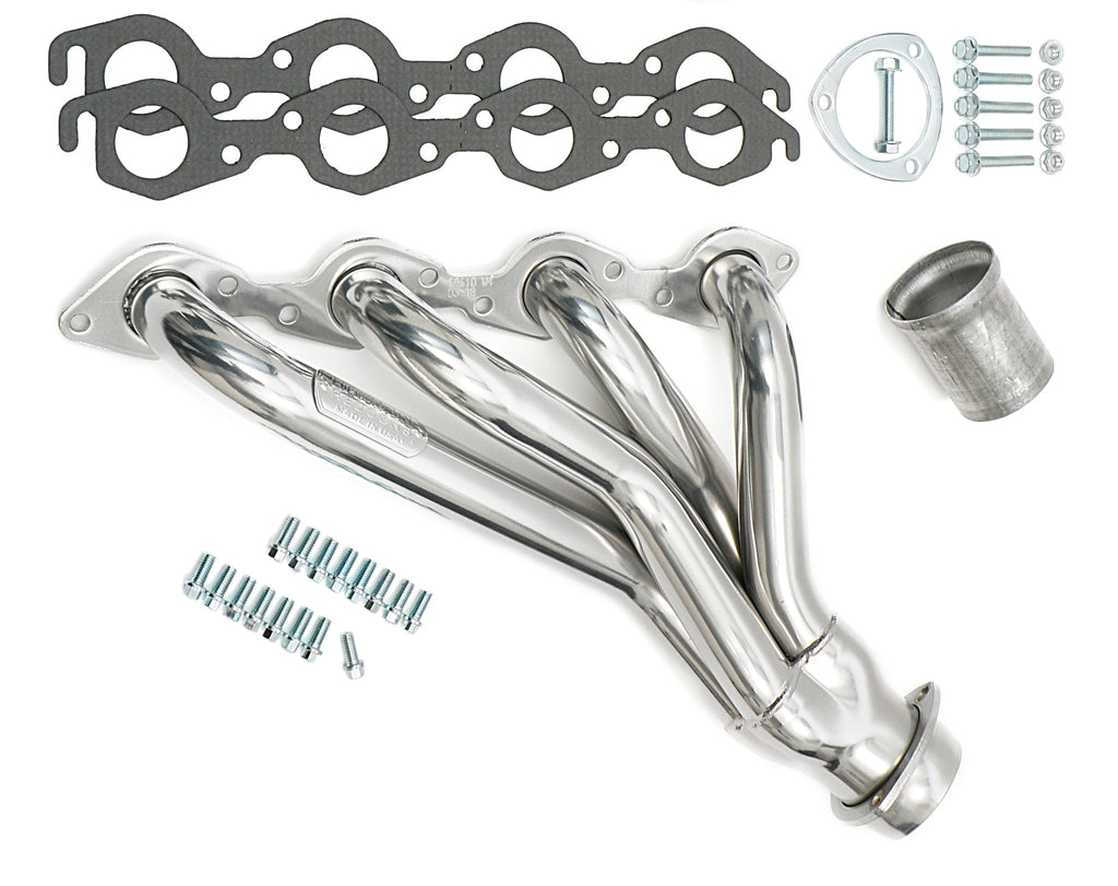 Hedman Hedders 68616 Silver Mid-Length Headers For 67-81 Camaro, 68-77 A-Body 396-502 for Select Chevrolet Bel Air, Chevrolet Biscayne, Chevrolet Brookwood, Chevrolet Camaro, Chevrolet Caprice, Chevrolet Chevelle, Chevrolet Chevy II, Chevrolet El Camino,