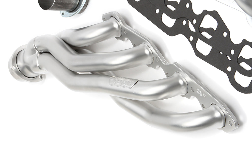 Hedman Hedders 68618 HD Silver Mid-Length Headers For 67-81 Camaro, Nova 396-502 for Select Chevrolet Bel Air, Chevrolet Biscayne, Chevrolet Brookwood, Chevrolet Camaro, Chevrolet Caprice, Chevrolet Chevelle, Chevrolet Chevy II, Chevrolet El Camino,