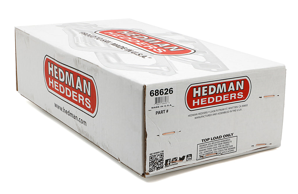 Hedman Hedders 68626 Silver Mid-Length Headers For 78-87 G-Body 283-400 w/Close Ratio for Select Chevrolet Bel Air, Chevrolet Biscayne, Chevrolet Caprice, Chevrolet Chevelle, Chevrolet El Camino, Chevrolet Impala, Chevrolet Monte Carlo, Chevrolet