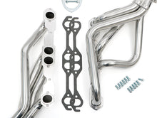 Load image into Gallery viewer, Hedman Hedders 68626 Silver Mid-Length Headers For 78-87 G-Body 283-400 w/Close Ratio for Select Chevrolet Bel Air, Chevrolet Biscayne, Chevrolet Caprice, Chevrolet Chevelle, Chevrolet El Camino, Chevrolet Impala, Chevrolet Monte Carlo, Chevrolet