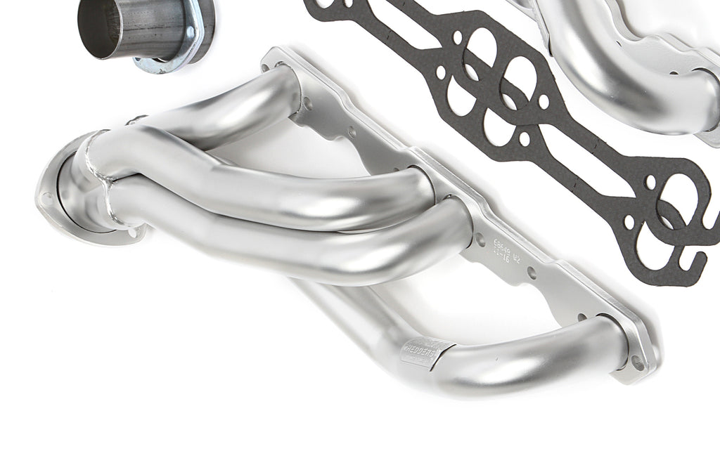 Hedman Hedders 68648 HD Silver Mid-Length Headers For 67-69 Camaro, 68-74 Nova 283-400 for Select Chevrolet Camaro, Chevrolet Chevy II, Chevrolet Nova