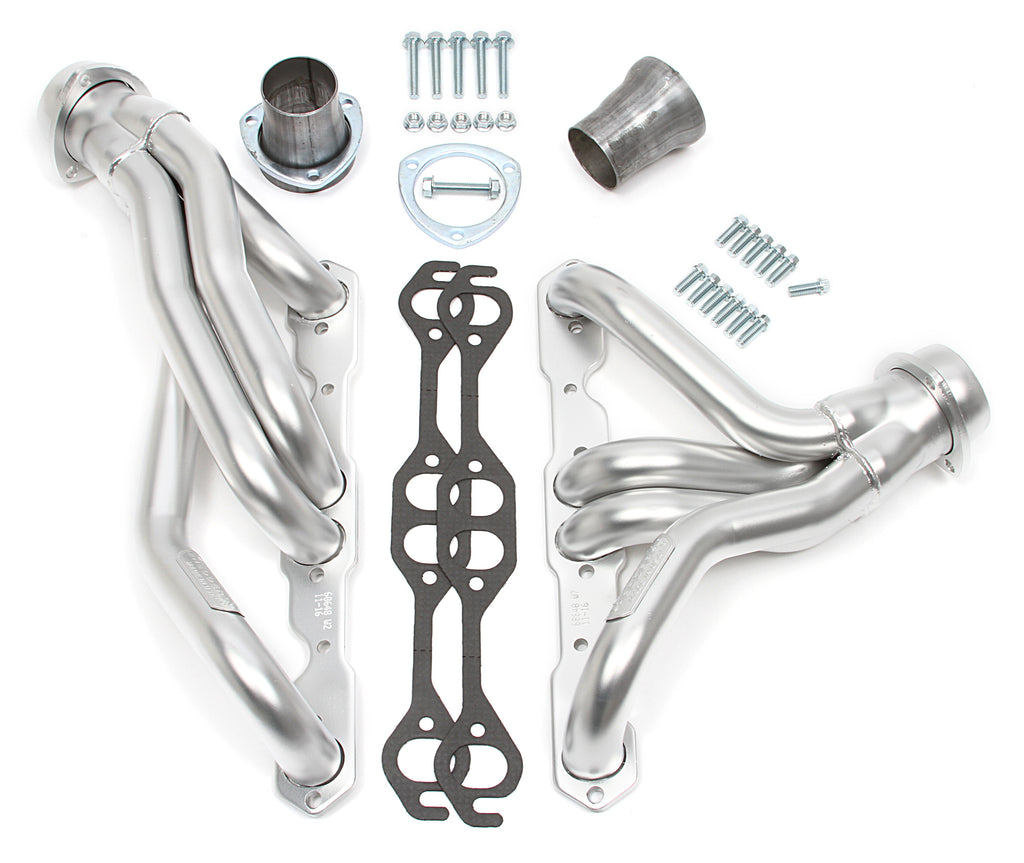 Hedman Hedders 68648 HD Silver Mid-Length Headers For 67-69 Camaro, 68-74 Nova 283-400 for Select Chevrolet Camaro, Chevrolet Chevy II, Chevrolet Nova