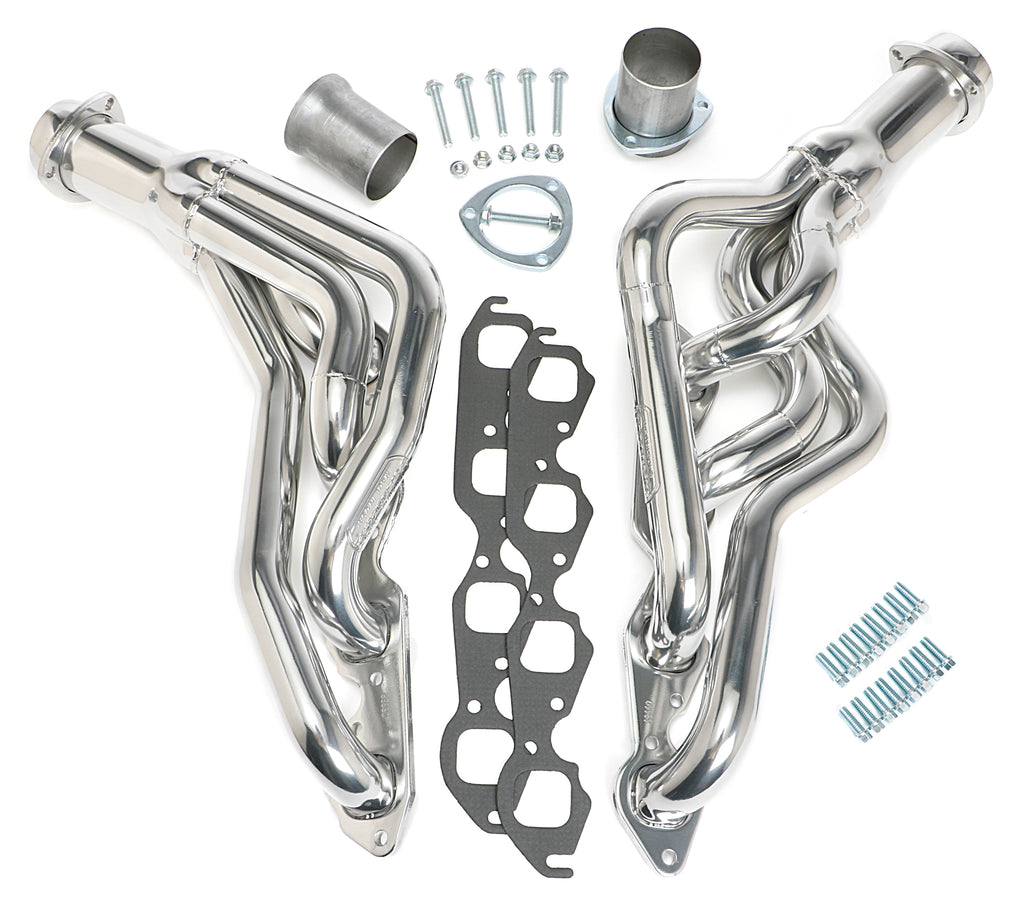Hedman Hedders 68666 Silver Mid-Length Headers For '64-67 Chevelle/El Camino w/396-502 for Select Chevrolet Chevelle, Chevrolet El Camino