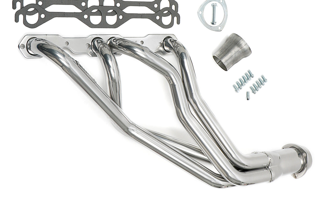 Hedman Hedders 68676 Silver Long-Tube Headers For 67-81 Camaro 283-400, Close Ratio PS for Select Chevrolet Camaro, Chevrolet Chevy II, Chevrolet Nova