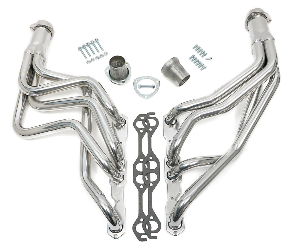 Hedman Hedders 68676 Silver Long-Tube Headers For 67-81 Camaro 283-400, Close Ratio PS for Select Chevrolet Camaro, Chevrolet Chevy II, Chevrolet Nova